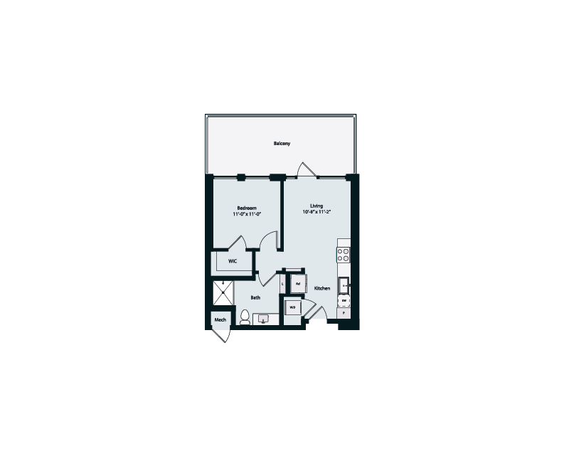 Floor plan layout diagram for JR1-1